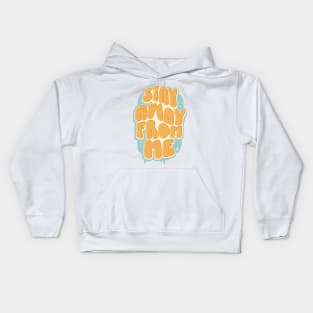 Stay Away From Me (Orange / Blue) Kids Hoodie